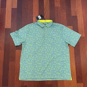Zyia Men's Neon Floral Kiama Polo XXL